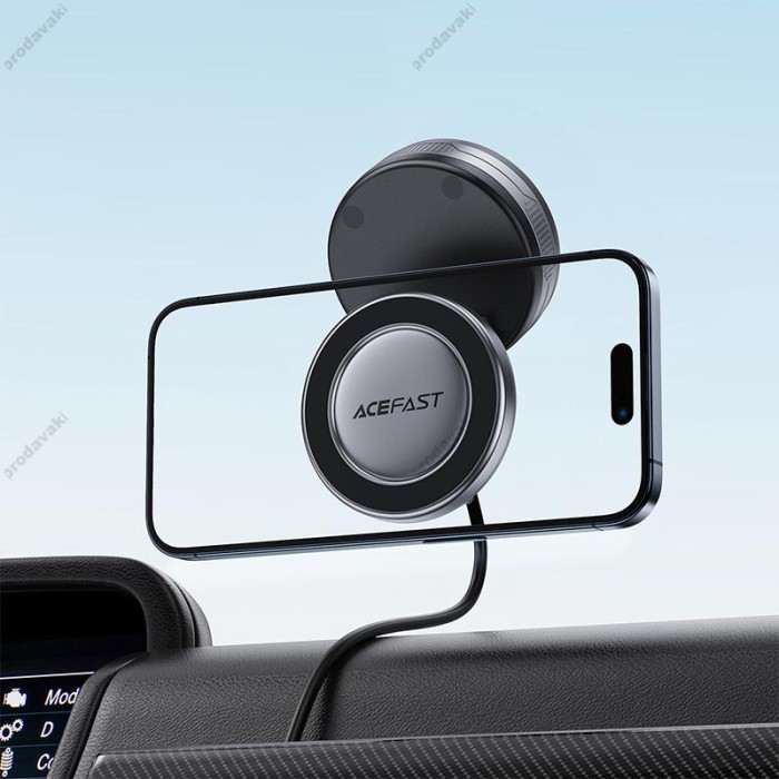 Автомобільний тримач ACEFAST E30 Electric Suction cup magnetic Phone holder Grey