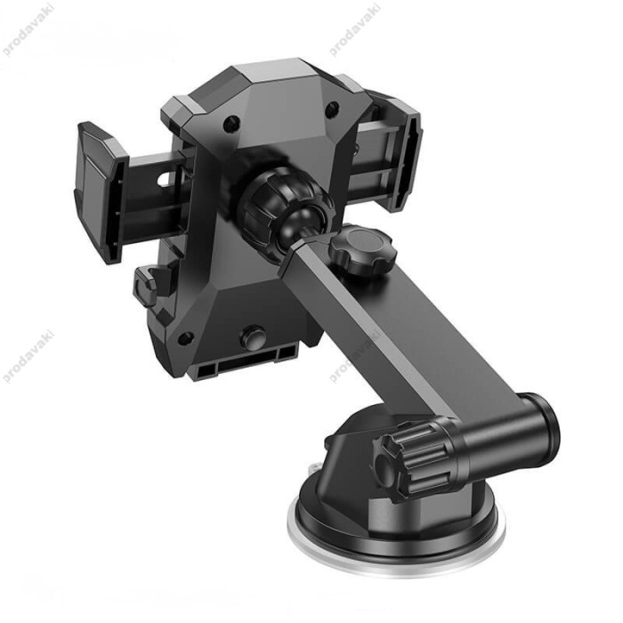 Автомобільний тримач Hoco DCA17 Armor suction cup car holder Black