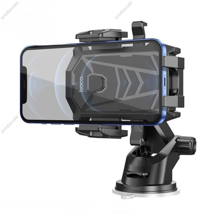 Автомобільний тримач Hoco DCA17 Armor suction cup car holder Black