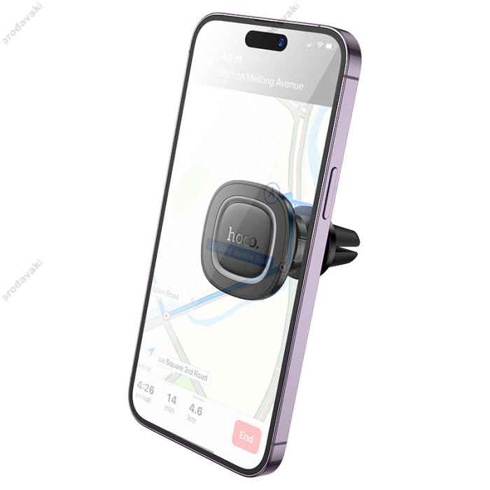 Автомобільний тримач Hoco H72 Crown magnetic Car holder (air outlet) Black