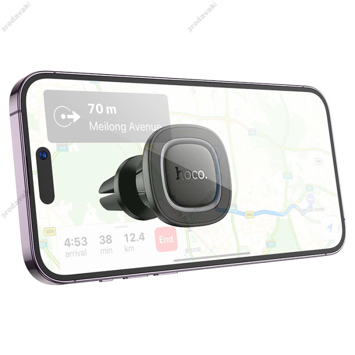 Автомобільний тримач Hoco H72 Crown magnetic Car holder (air outlet) Black