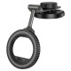 Автомобільний тримач Hoco H77 View folding magnetic ring car holder (center console) Black