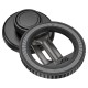 Автомобільний тримач Hoco H77 View folding magnetic ring car holder (center console) Black