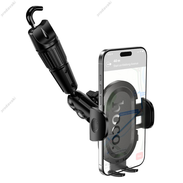 Автомобільний тримач Hoco H88 Rally ultra-thin car holder (rear view mirror) Black