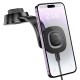 Автомобільний тримач із бездротовою зарядкою Hoco HW31 Crown magnetic wireless charging (center console) Black
