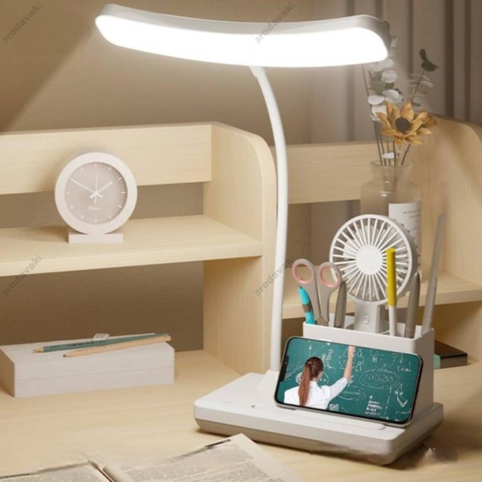 Настільна лампа XO OZ11 3-Color Multi-Speed Pencil Table Lamp with Night Light White