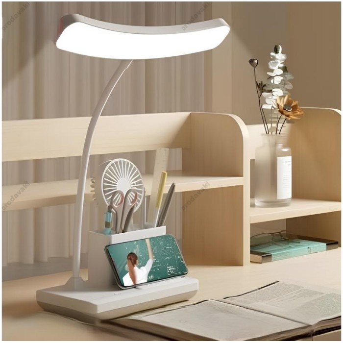 Настільна лампа XO OZ11 3-Color Multi-Speed Pencil Table Lamp with Night Light White
