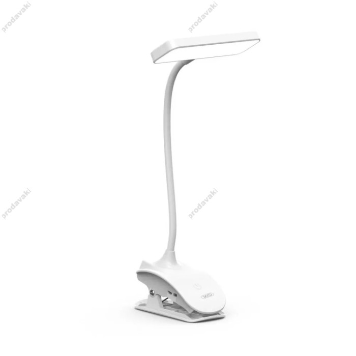 Настільна лампа XO OZ06В Desktop Bedside Tricolour Clip Desk Lamp 800mAh White