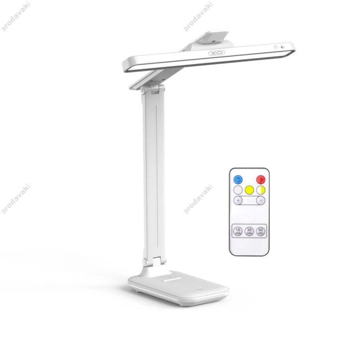 Настільна лампа XO OZ07 Multi-Speed Desk Lamp з дистанційним керуванням White