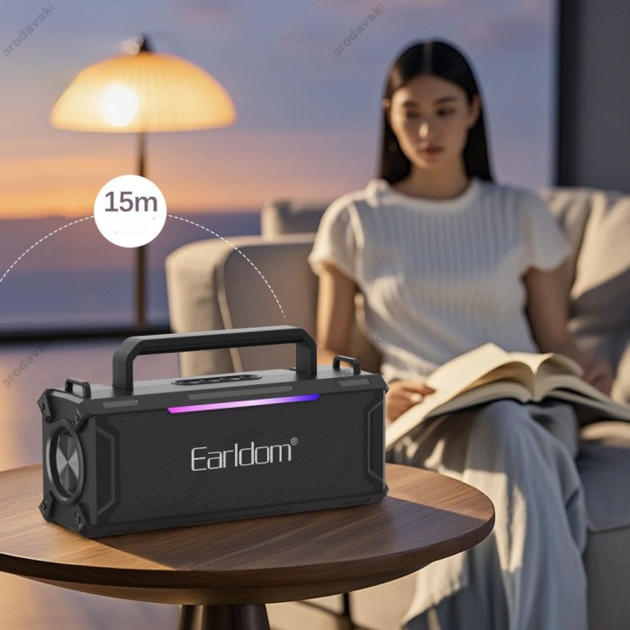 Портативна колонка Bluetooth Earldom ET-A37 18W Black
