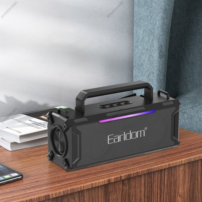 Портативна колонка Bluetooth Earldom ET-A37 18W Black