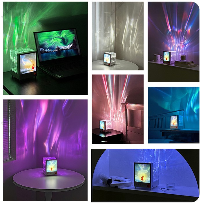 Портативна колонка Bluetooth XO OZ14 Aurora Projection Ambient Light + Speaker 5W White