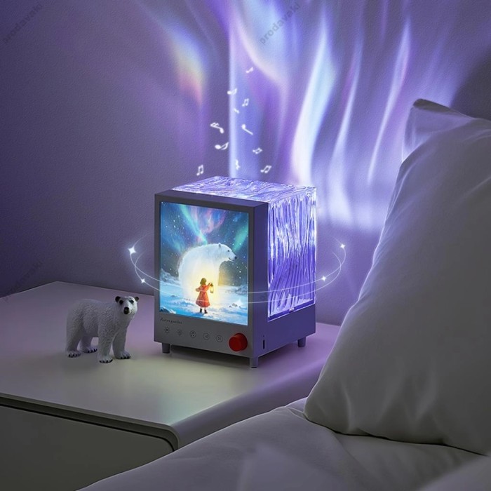 Портативна колонка Bluetooth XO OZ14 Aurora Projection Ambient Light + Speaker 5W White