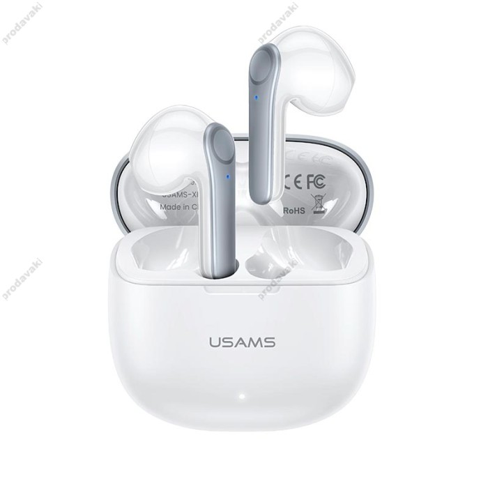 Бездротові Bluetooth навушники USAMS XH09 Earbuds TWS BT 5.1 White