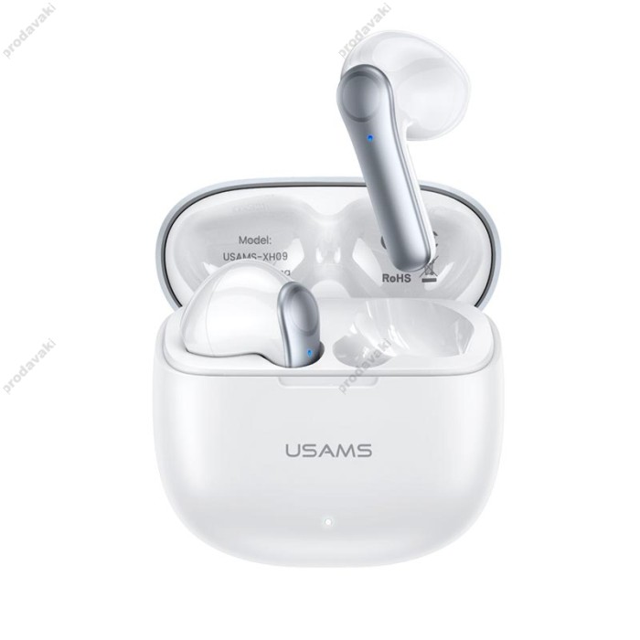 Бездротові Bluetooth навушники USAMS XH09 Earbuds TWS BT 5.1 White
