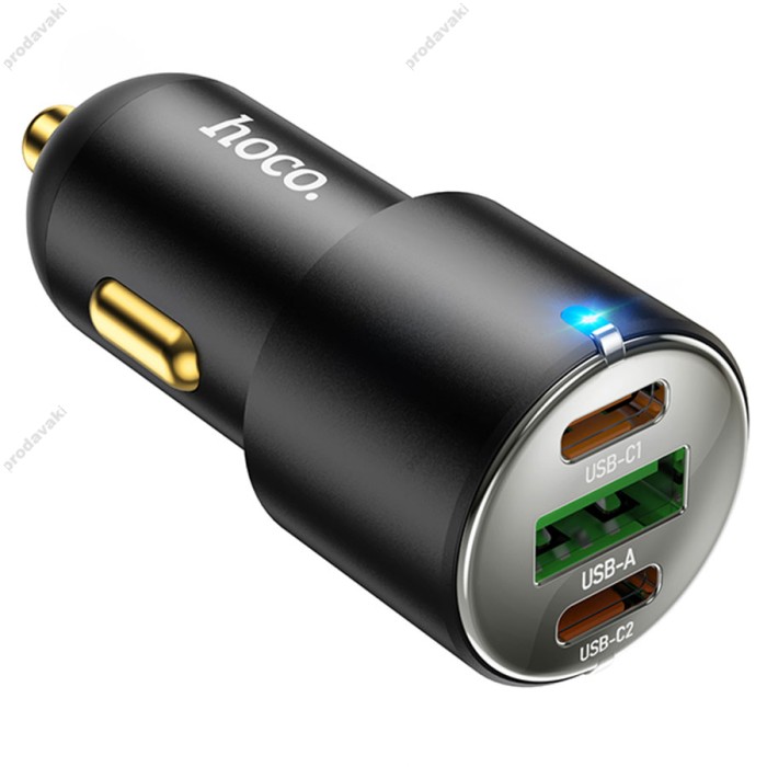 Автомобільний зарядний пристрій HOCO NZ6 QC3.0 PD 45W Black