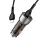 Автомобільний зарядний пристрій Hoco NZ8 Sprinter dual port Car charger Type-C Lightning 43W Brown