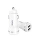Автомобільний зарядний пристрій Hoco Z27 Lightning cable 2USB 2.4A White