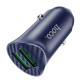 Автомобільний зарядний пристрій Hoco Z39 Farsighted QC3.0 + Type-C cable 18W Blue