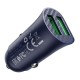 Автомобільний зарядний пристрій Hoco Z39 Farsighted QC3.0 + Type-C cable 18W Blue
