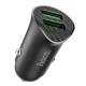 Автомобільний зарядний пристрій Hoco Z39 Farsighted QC3.0 + Micro USB cable 18W Black