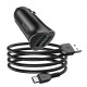 Автомобільний зарядний пристрій Hoco Z39 Farsighted QC3.0 + Type-C cable 18W Black