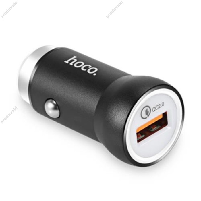 Автомобільний зарядний пристрій Hoco Z4 1USB Fast Charge 2.0 2.1A Black