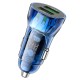 Автомобільний зарядний пристрій HOCO Z47 Transparent Discovery Edition 2USB 20W Blue