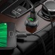 Автомобільний зарядний пристрій HOCO Z47 Transparent Discovery Edition Micro USB cable 20W Black
