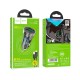 Автомобільний зарядний пристрій HOCO Z47 Transparent Discovery Edition Type-C cable 20W Black