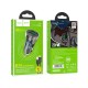 Автомобільний зарядний пристрій HOCO Z47 Transparent Discovery Edition Micro USB cable 20W Black