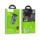 Автомобільний зарядний пристрій Hoco Z47A Transparent Discovery Edition Lightning Cable 30W Black