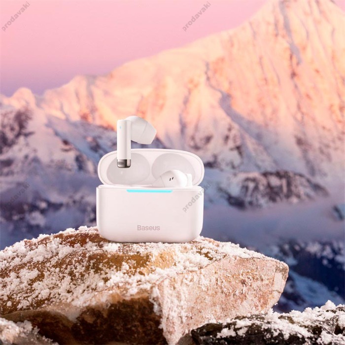 Бездротові Bluetooth навушники Baseus Bowie E9 True Wireless Earphones BT 5.3 White NGTW120002