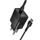 Мережевий зарядний пристрій HOCO CS113A Lounge single port Type-C cable 40/60W Black