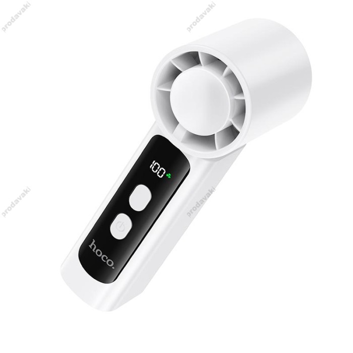 Портативний вентилятор HOCO HX601 high speed handheld fan 100 Levels White