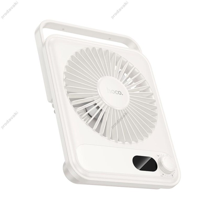 Портативний вентилятор HOCO HX607 slim desktop fan 100 Levels White