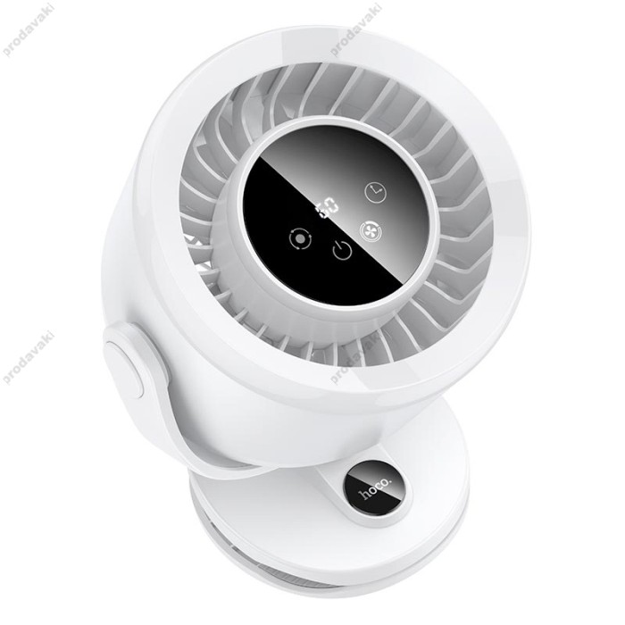 Портативний вентилятор HOCO HX608 clip mount fan 5 Levels White