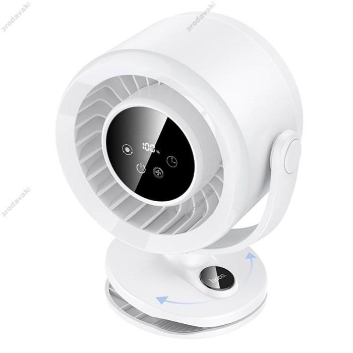 Портативний вентилятор HOCO HX608 clip mount fan 5 Levels White