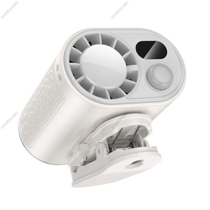 Портативний вентилятор HOCO HX609 portable fan 100 Levels White