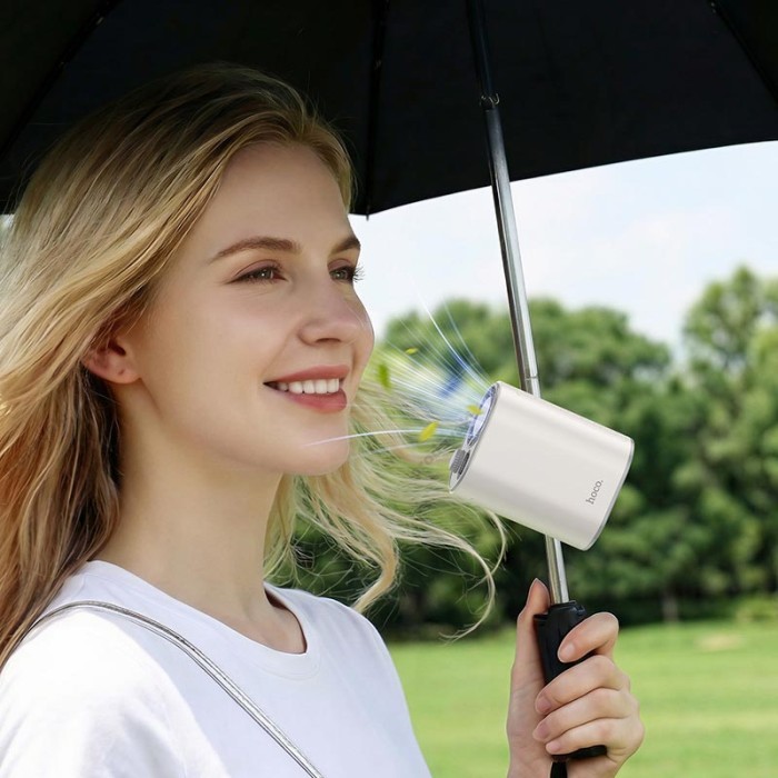 Портативний вентилятор HOCO HX609 portable fan 100 Levels White