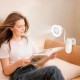 Портативний вентилятор HOCO HX610 clip mount fan 3 Levels White