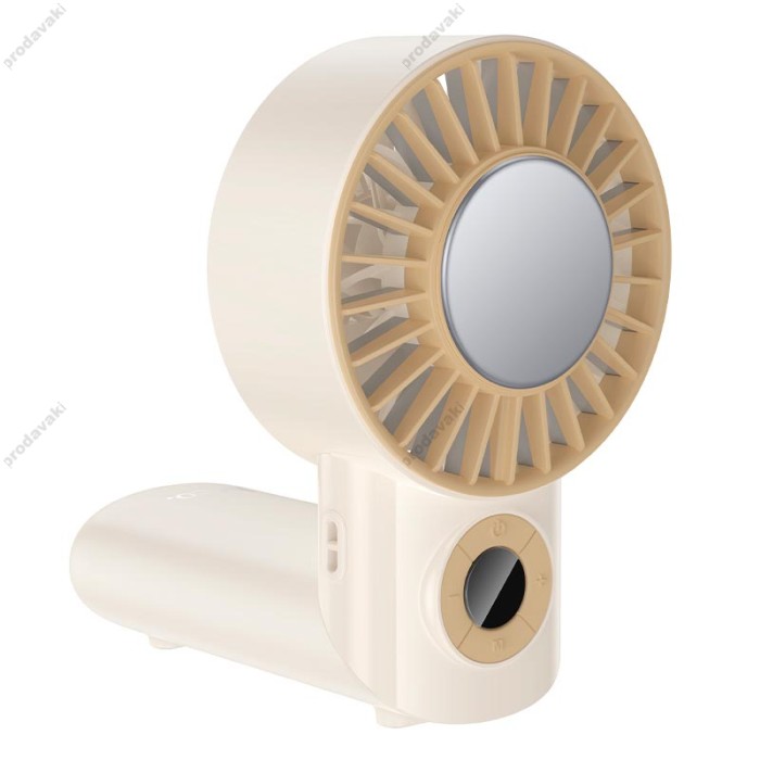 Портативний вентилятор HOCO HX605 Ice pack series lightweight portable fan 100 Levels Beige