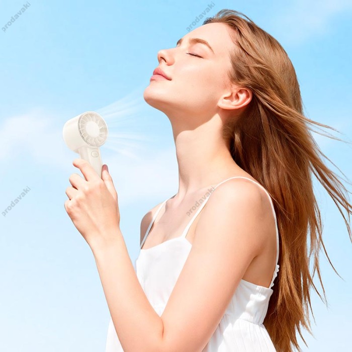 Портативний вентилятор HOCO HX600 handheld fan 3 Levels White