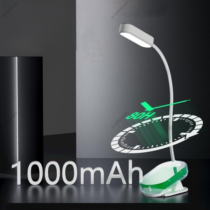 Настільна лампа Glocusent Mini clip-on Book light White