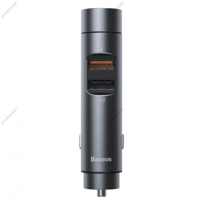 FM - трансмітер Baseus Energy Column Car Wireless MP3 Charger 18W (CCNLZ-C0G)