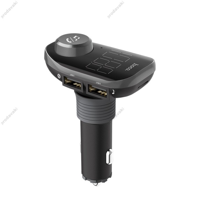 FM - трансмітер HOCO E45 Happy route Bluetooth Black