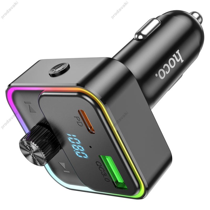 FM - трансмітер HOCO E81 Fantasy USB-Type-C PD30W+QC3.0 Black