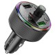 FM - трансмітер HOCO E82 Guerrero PD30W+QC3.0 car BT FM transmitter Black