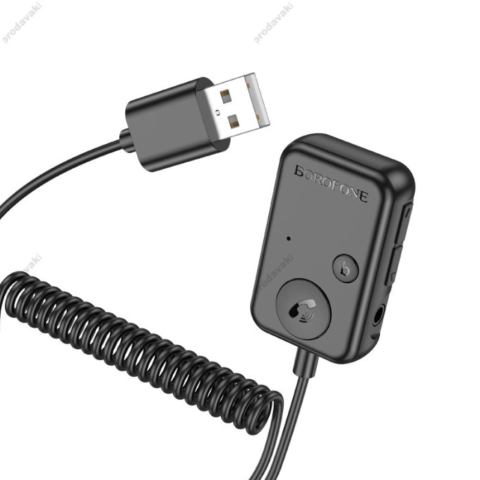 FM - трансмітер Borofone BC49 June car BT FM transmitter Black
