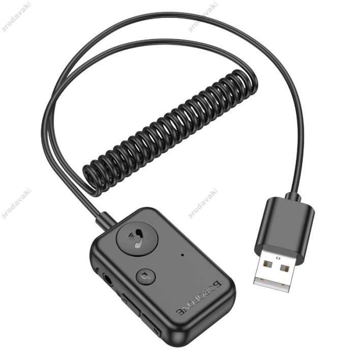 FM - трансмітер Borofone BC49 June car BT FM transmitter Black